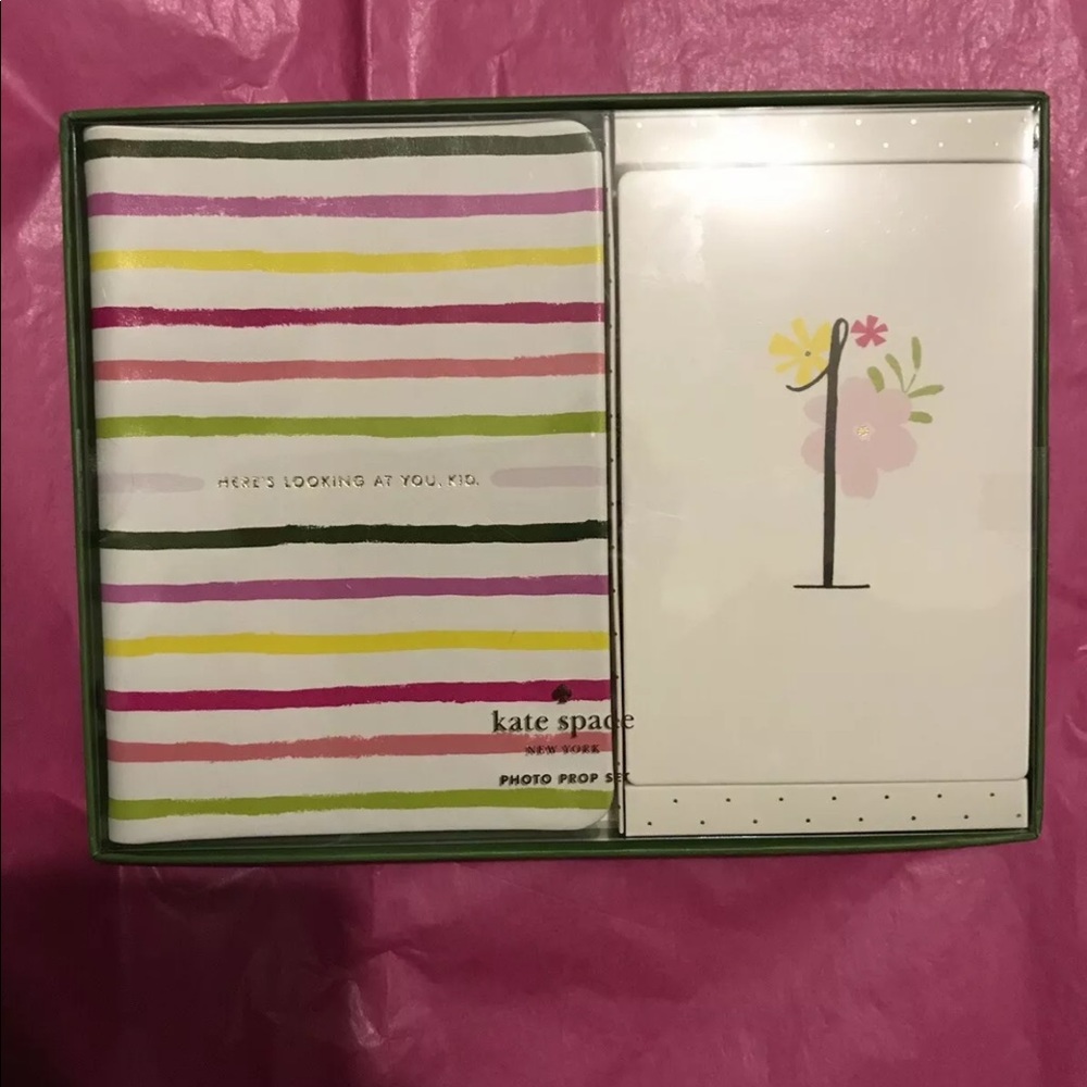 Kate Spade baby girl photo prop set brag book